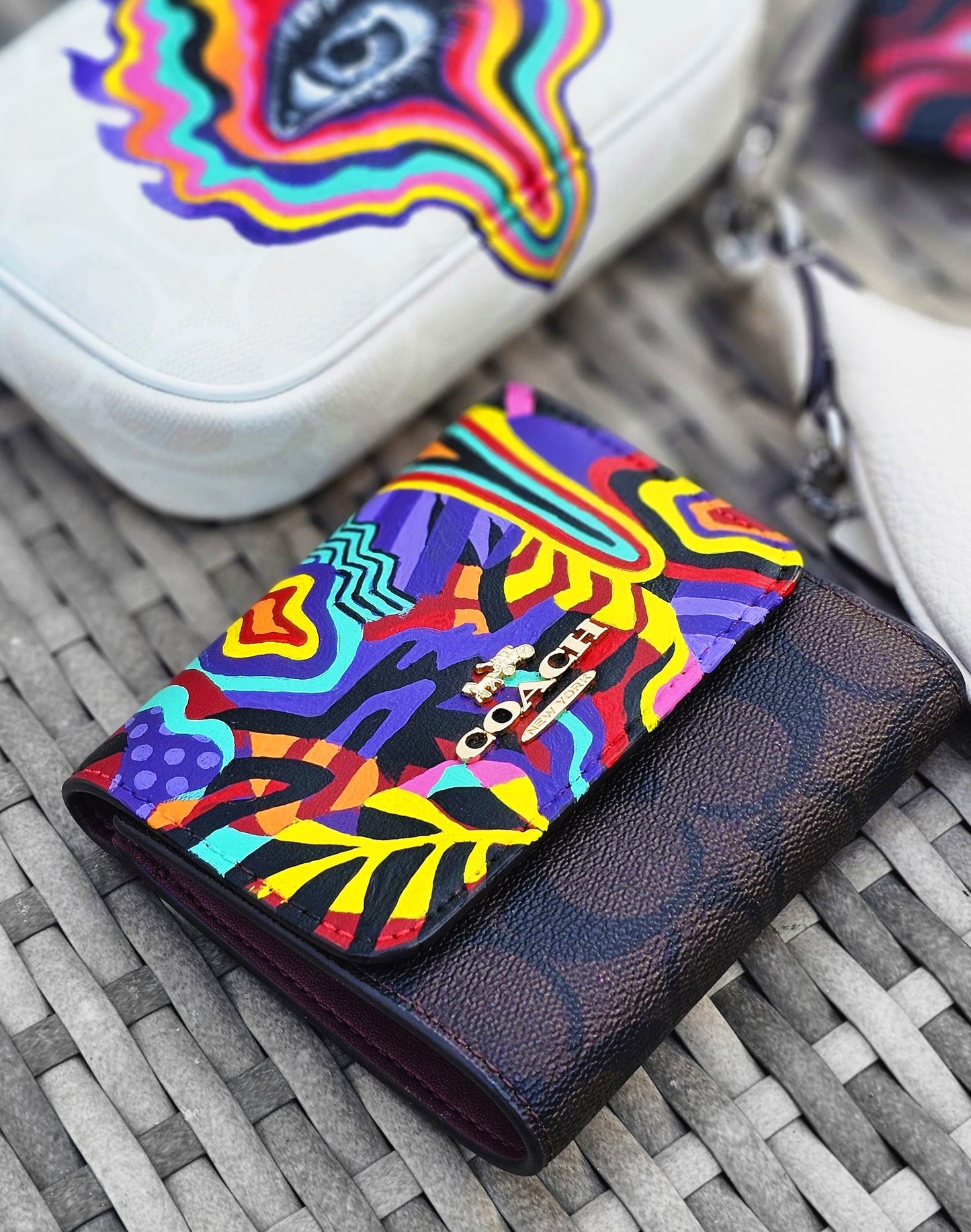 Tropical Dreams Hand Painted Wallet