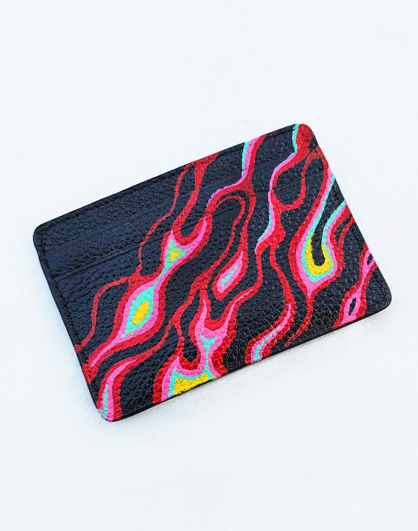 Hand painted Fiery Passion Card Case