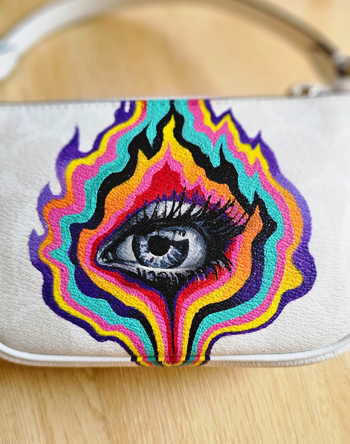 Eternal Flame Eye Painted Hand Bag